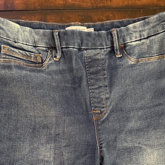Good American Power Pull Stretch Classic Blue Jeans XL - Picture 3 of 5